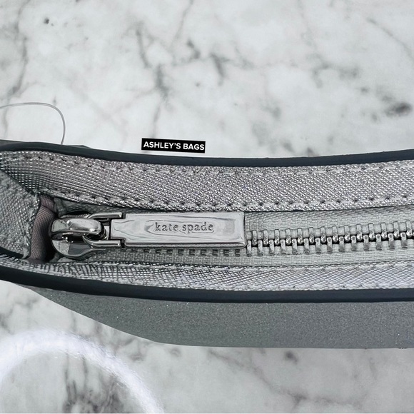 Kate Spade Glimmer Glitter Shoulder Bag In Silver - Picture 8 of 12